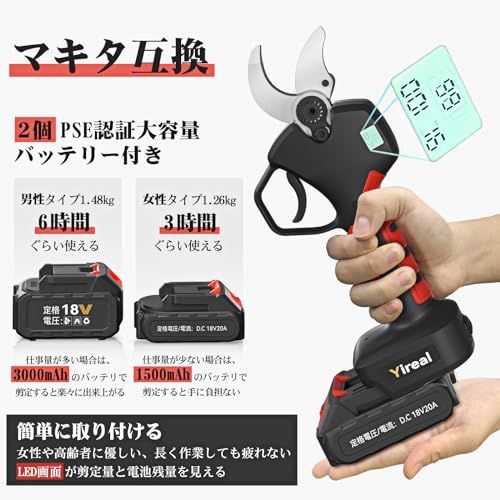 2段階開き角度調節可