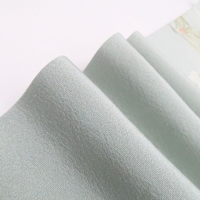 ❁tomihisa❁未着用 ２点セット 本加賀友禅 鶴見保次 着物 仕付け糸付 若松に灯る雪輪の花明かり 良い出来事の前触れ 訪問着 長襦袢 7429