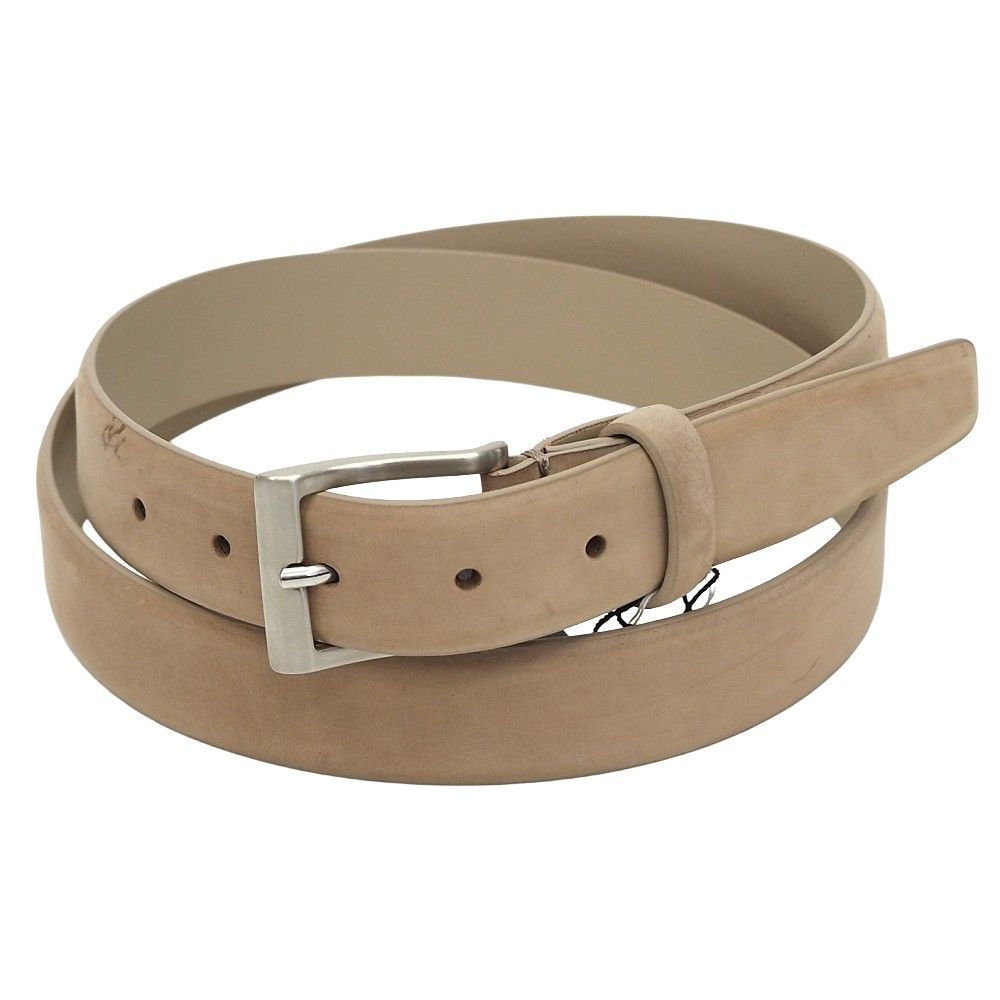 D URBAN ヌバックレザー ベルト サイズ F ベージュ イタリア製 ダーバン メンズ 3 WL L 06116 KEC 17