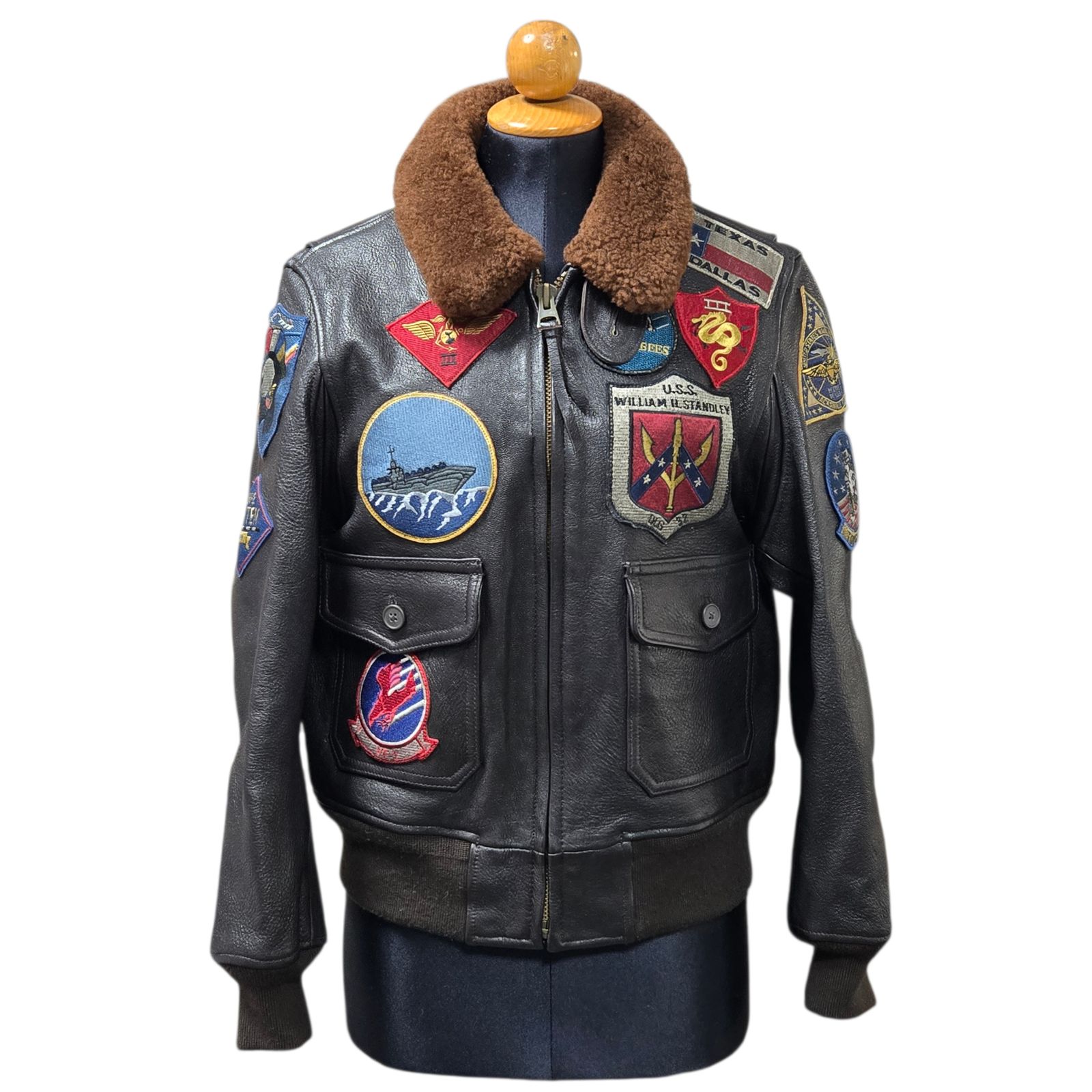 AVIREX アヴィレックス G 1 フライトジャケット 783-4950011 トップガン ヤギ革 ゴート GOAT サイズ36 レディース 品