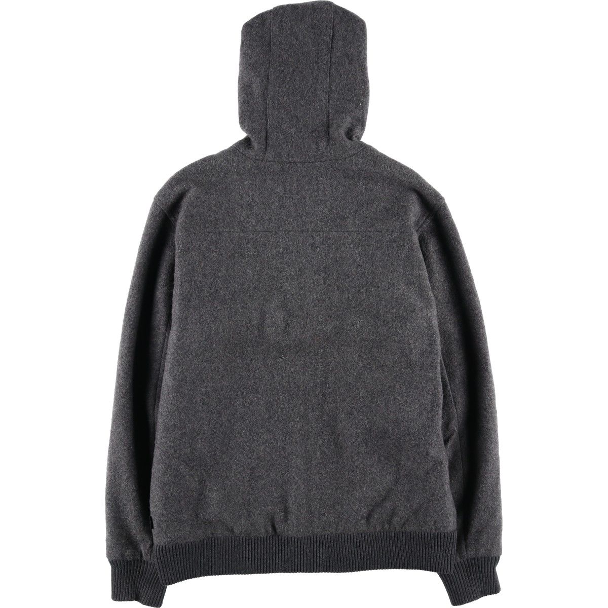 クイックシルバー 古着 Quiksilver QUIKSILVER 中綿入り 襟付き レザー 