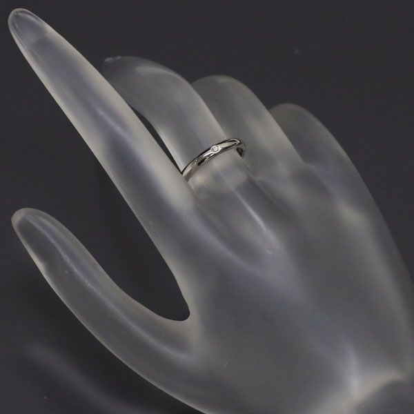 カルティエ Pt950 ダイヤモンド リング バンド 49号 - メルカリ