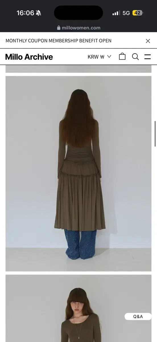 MILLO ARCHIVE ウィメンズ ジャージ シャーリング ＭＥＣＸ スカート