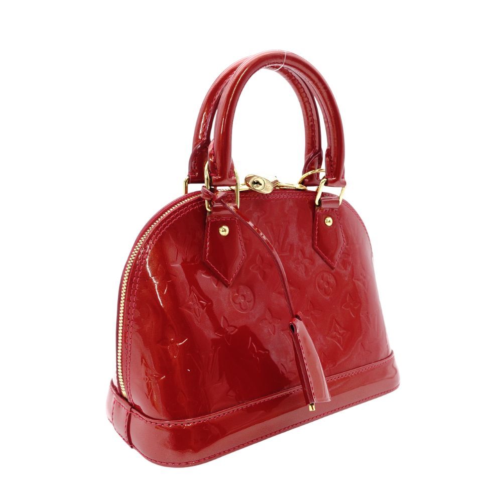 ルイヴィトン LOUIS VUITTON アルマBB ハンドバッグ パテントレザー レッド 2 way レザー 赤 ショルダー 7-11-752