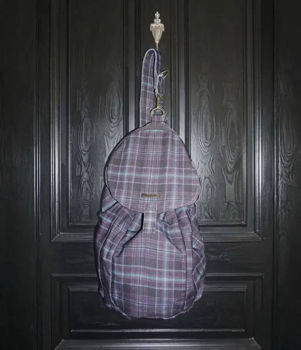 スカルプター Three-Way Twill Bag Purple Check