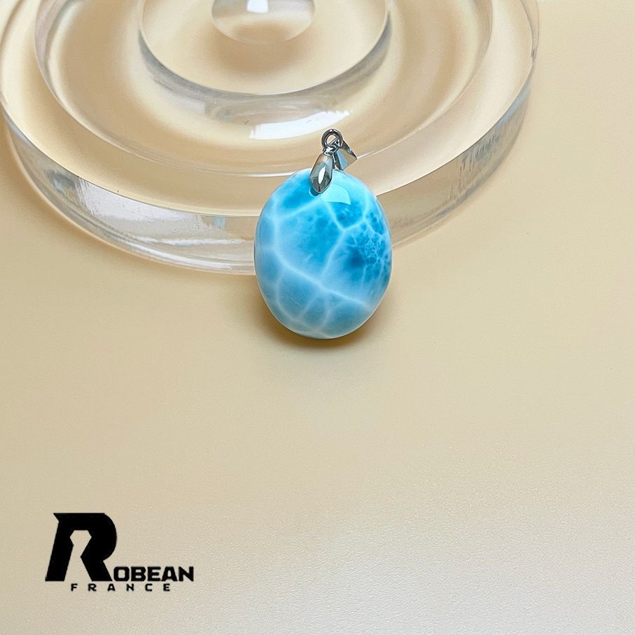 EU製 定価15万円 ROBEAN ラリマーペンダント パワーストーン 天然石 お守り プレゼント 約26 2 21 1 9 8 mm