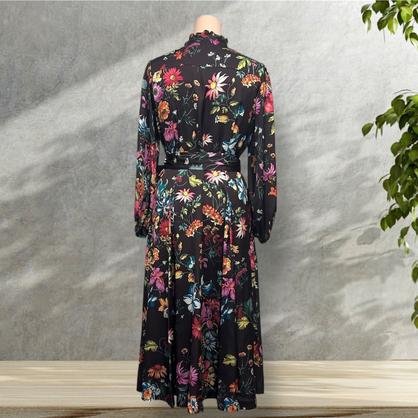 GRACE CONTINENTAL グレースコンチネンタル ボタニカル フラワーサテン