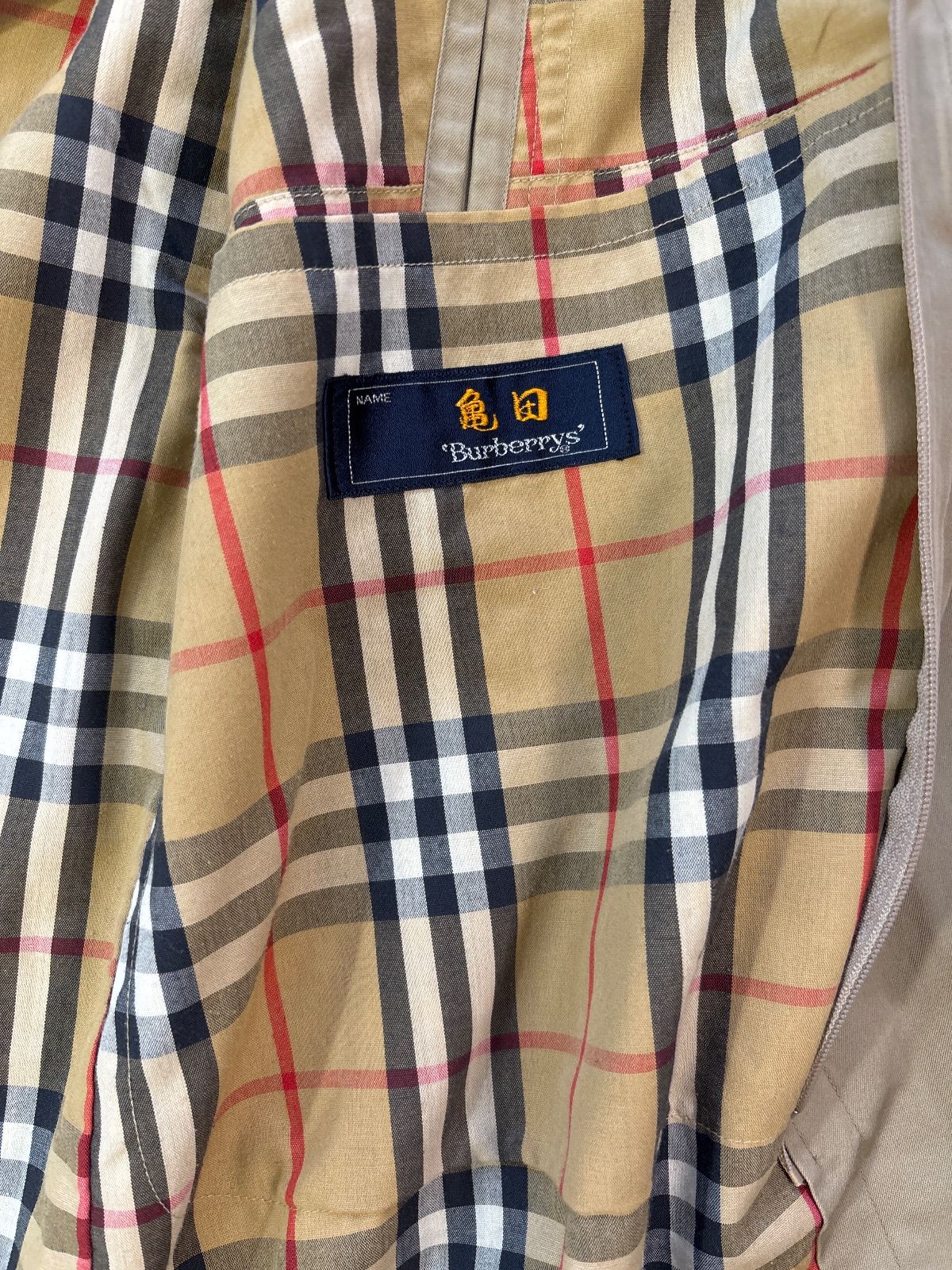 BURBERRY バーバリー コート メンズM相当 裏地ライナー付き ベージュ