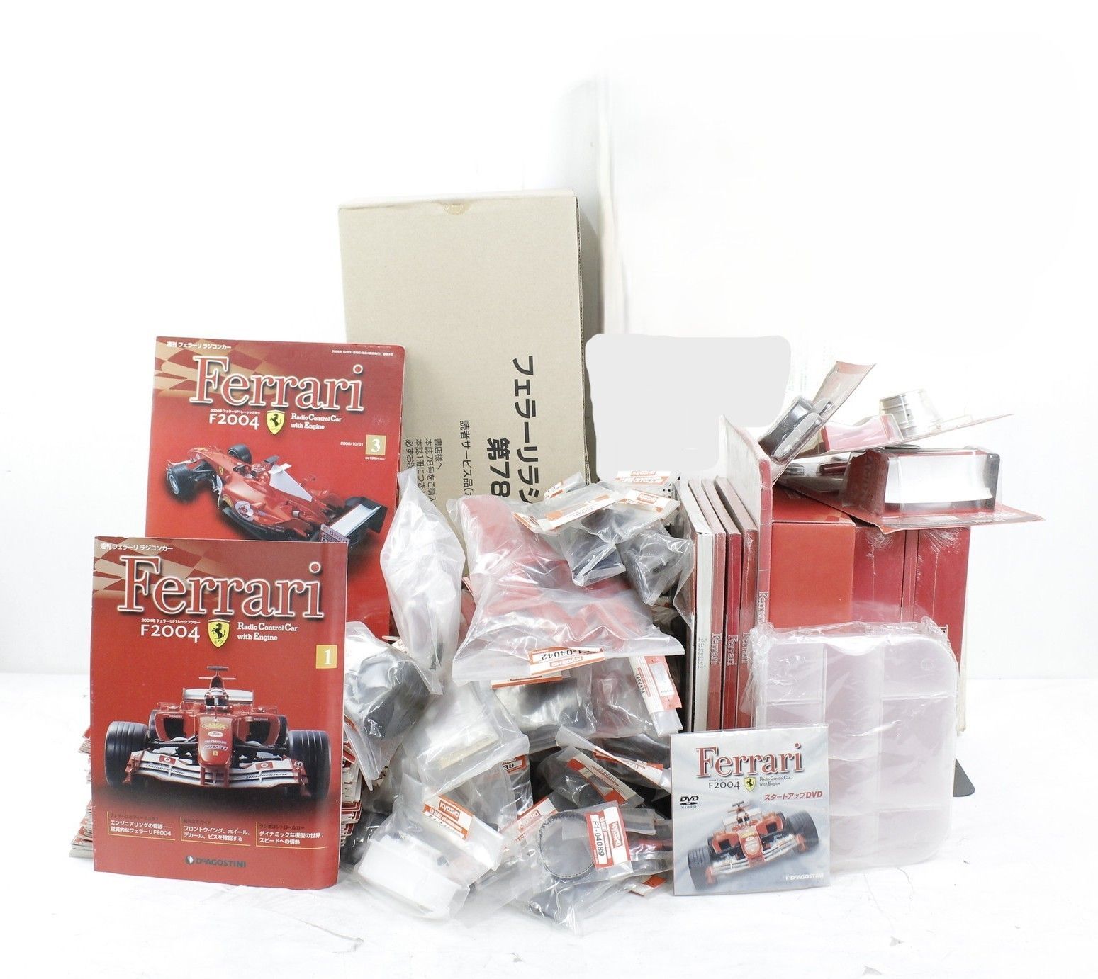 未組立 デアゴスティーニ フェラーリ F 2004 ラジコンカー 1 100巻セット 号あり 車 模型 フィギュア ホビー E 15 byebye