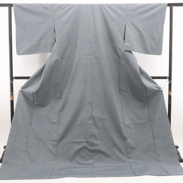 ❁tomihisa❁美品 奥順謹製 はたおり娘 縦縞 着物 正絹 証紙付 仕付け