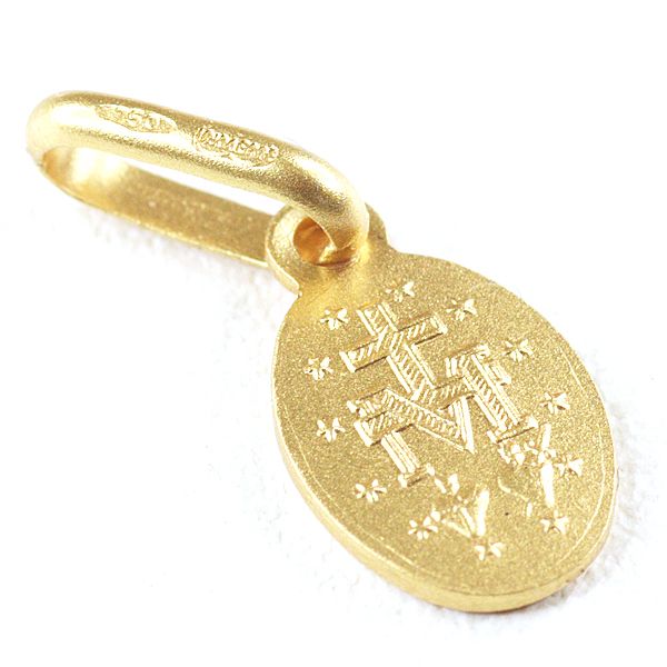  ウノアエレ K 18 YG 聖母マリア メダイ ペンダントトップ S チャーム 750 NJ チャーム アクセサリー