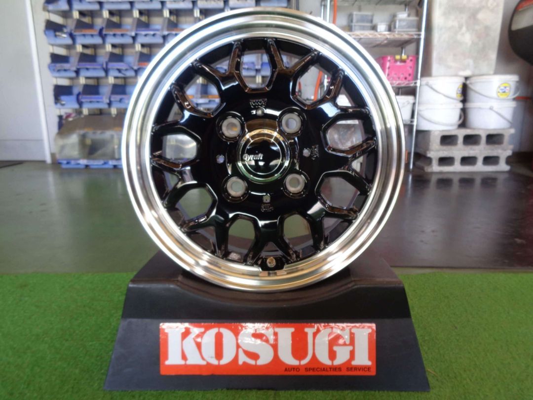 グラフト9 M SR 911 4本セット アルミホイール 12インチ 4 J 12 H 100 43 エブリィ ハイゼット atsugiM 15