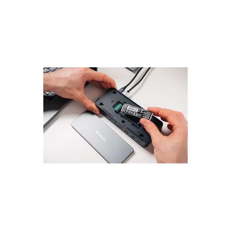  彡バーベイタム Verbatim バスパワー USB Type Cハブ ドッキングステーション 15 in 1 HDMI 2 ディスプレイボード A 4 C 3 インサーネット SD Micro オーディオ 内蔵M SSD用ス 0 USBハブ 分配器 切替器