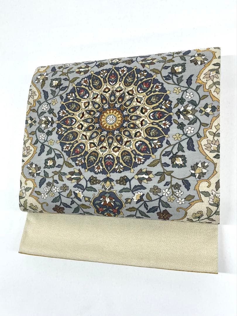 特選 明綴れ 袋帯 大華紋 正絹 お太鼓柄 D237 - メルカリ