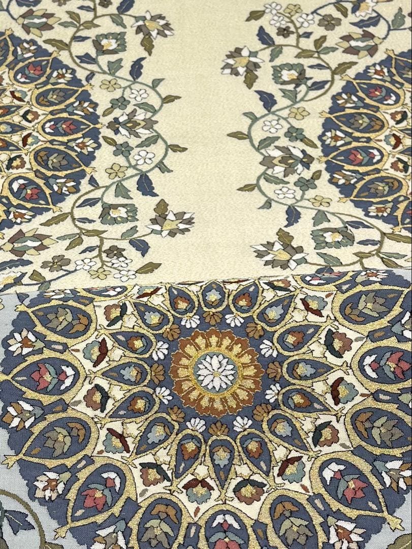 特選 明綴れ 袋帯 大華紋 正絹 お太鼓柄 D 237