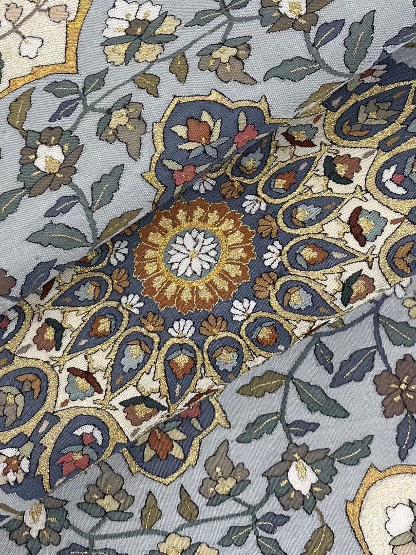 特選 明綴れ 袋帯 大華紋 正絹 お太鼓柄 D237 - メルカリ