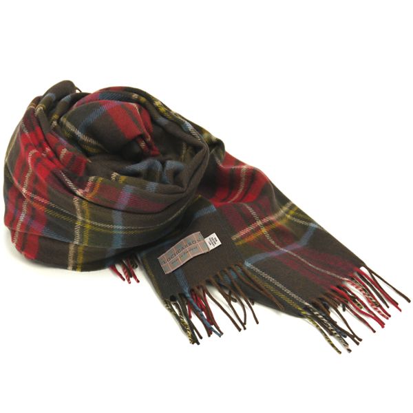  ウール ストール ブランケット ギフト ラグ 大判 ロキャロン タータン チェック レディース 英国 おしゃれ ひざ掛け メンズ 184 143 cm アンティークスチュアートブラウン ストール ショール 小物