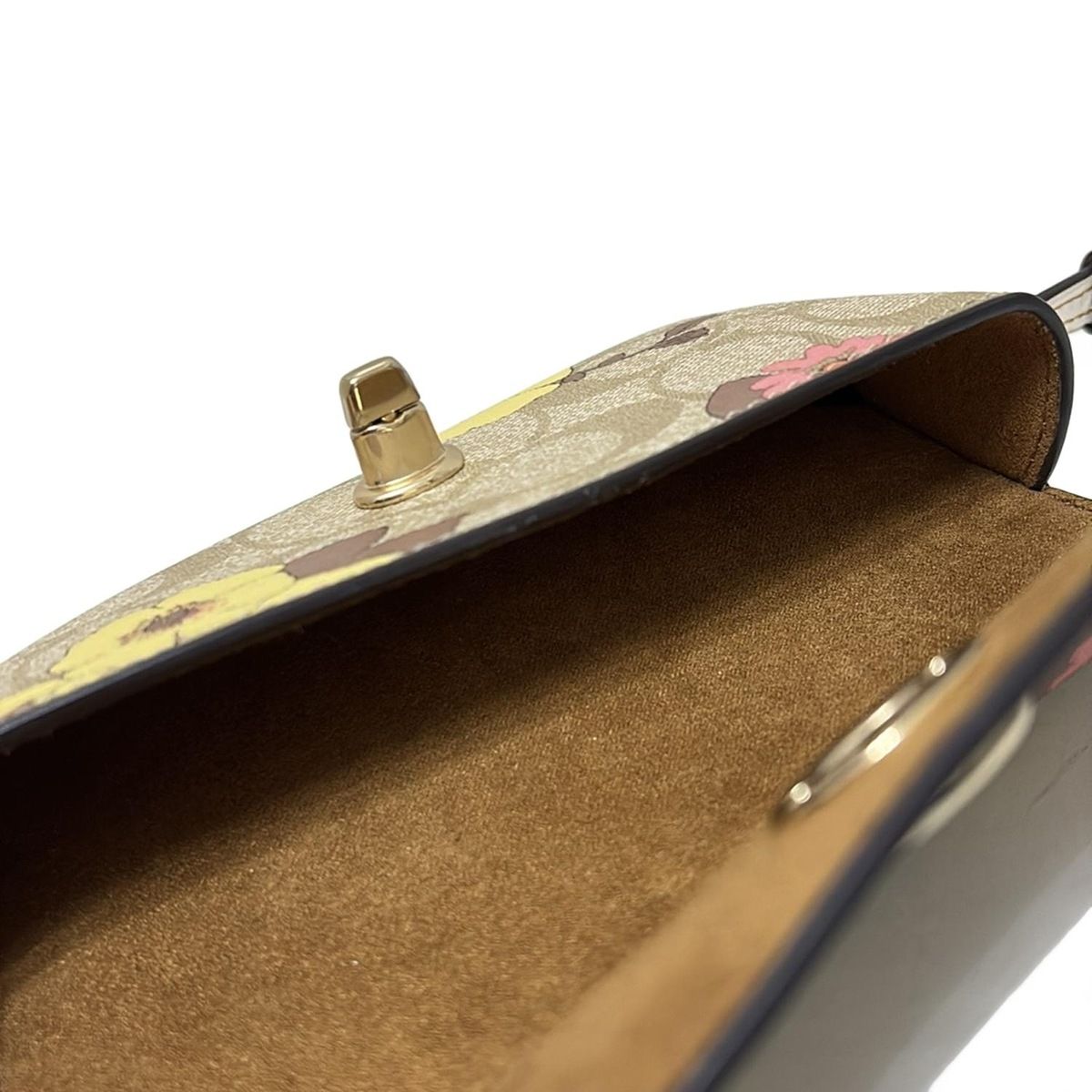 COACH(コーチ) メガネケース シグネチャー柄 CH851 ベージュ×ライト