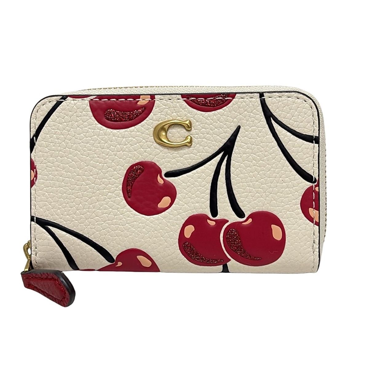 コーチ コインケース美品 エッセンシャル スモール ジップ アラウンド