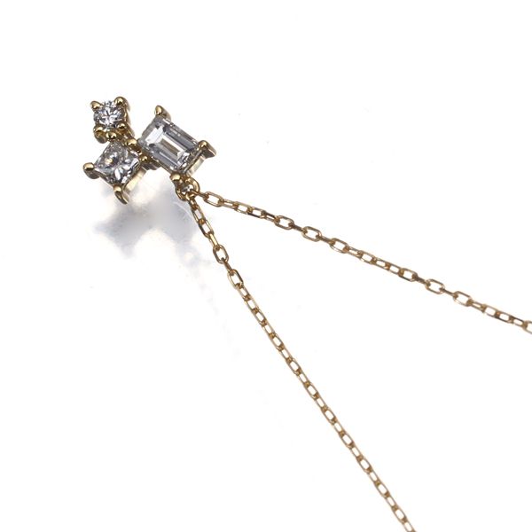 アーカー ネックレス ダイヤ ダイヤモンド 0.13ct モザイクソラナ 
