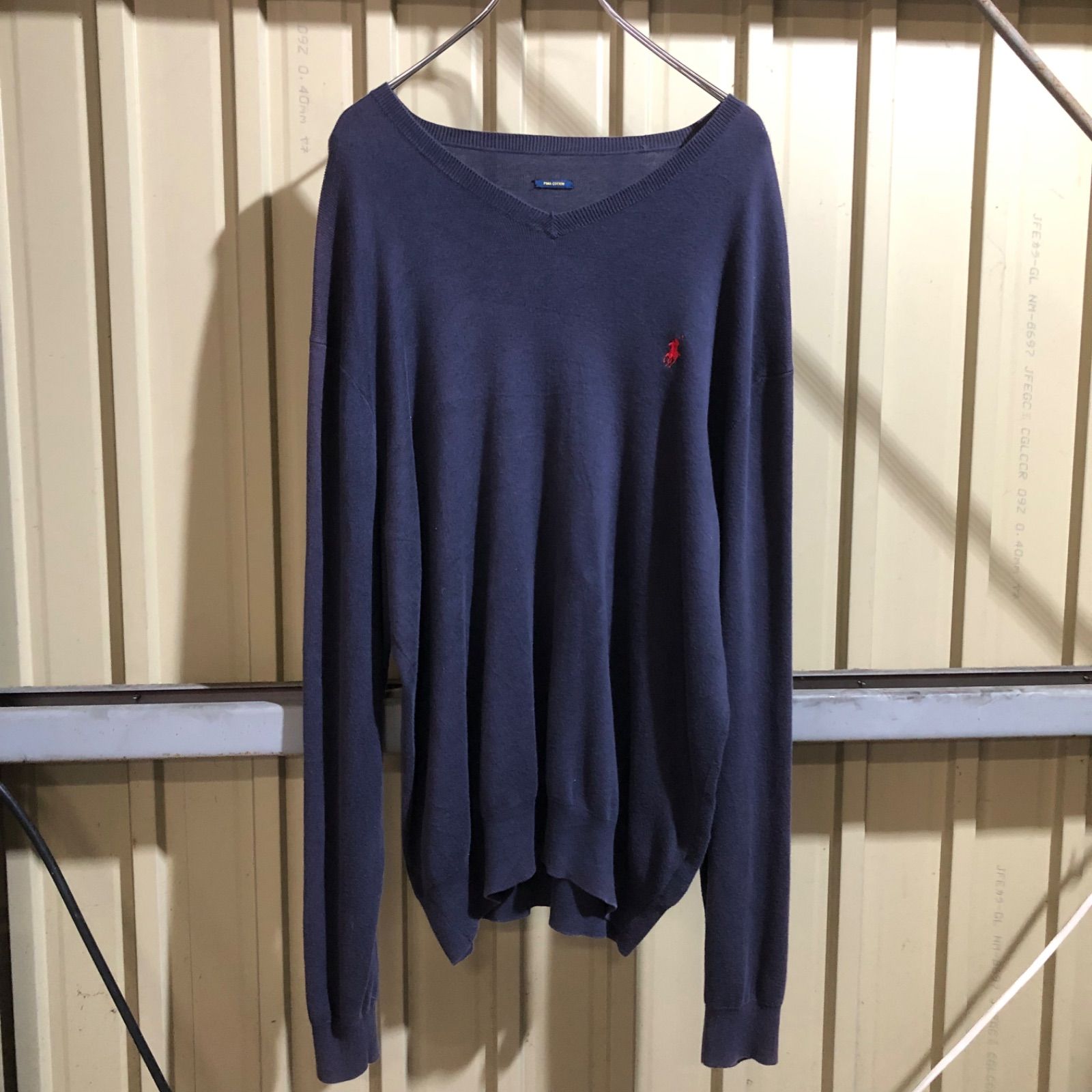 1192 POLO RALPH LAUREN セーター ネイビー L〜XL 相当 ポロラルフ