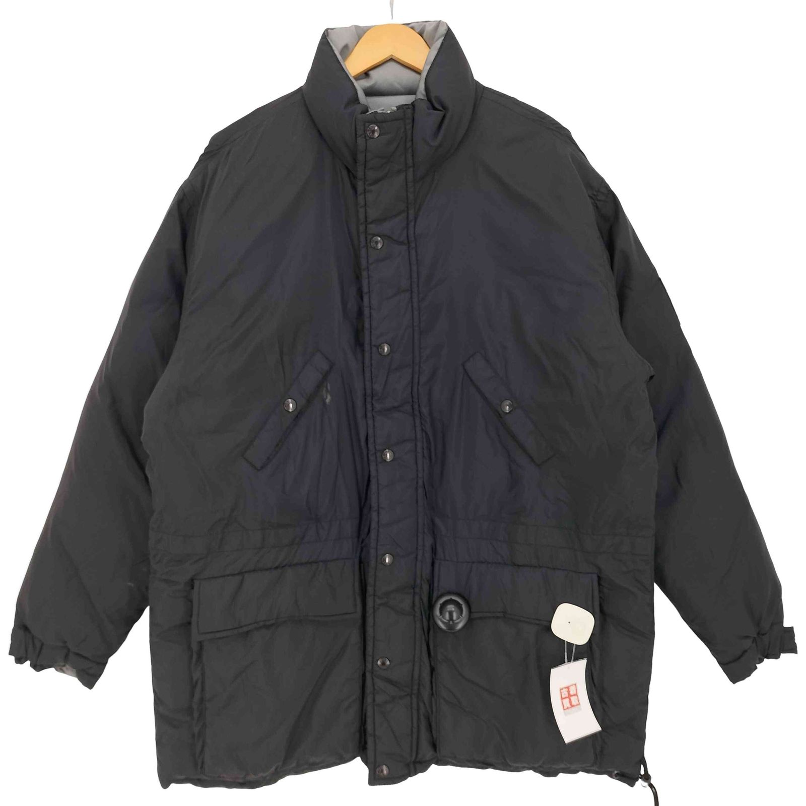 POLO SPORT RALPH LAUREN(ポロスポーツラルフローレン) 90-00s 袖ロゴワッペン  マルチポケット オーバーサイズ リバーシブル ダウンジャケット 裾ドローコード  メンズ import：L【中古】【ブランド古着バズストア】 ポロスポーツラルフローレン POLO SPORT RALPH LAUREN 90-00s 袖ロゴ