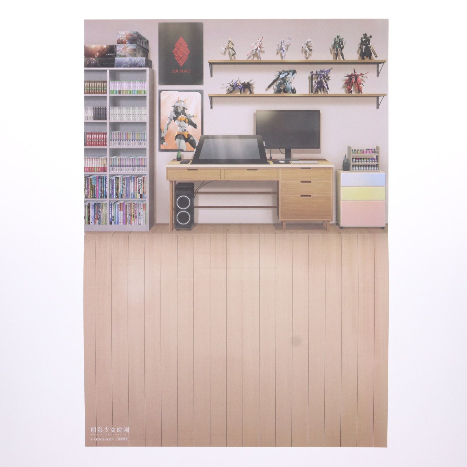 背景シート付属 コトブキヤショップ 創彩少女庭園 1 10 小石川エマ 聖アイリス女学園高等部 夏服 ドリーミングスタイル ワンダーランドプリンセス プラモデル JK 048 コトブキヤ