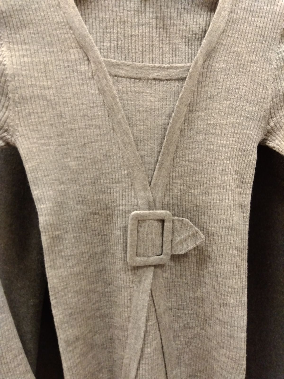 M7 ポールカ PAULE KA トップス 杏グレー Sサイズ デザインニット