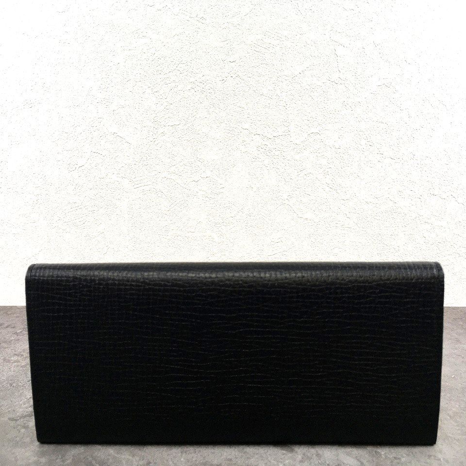 58 送料込み！ 未使用品 BURBERRY 長財布 ブラック 牛革 ノバチェック