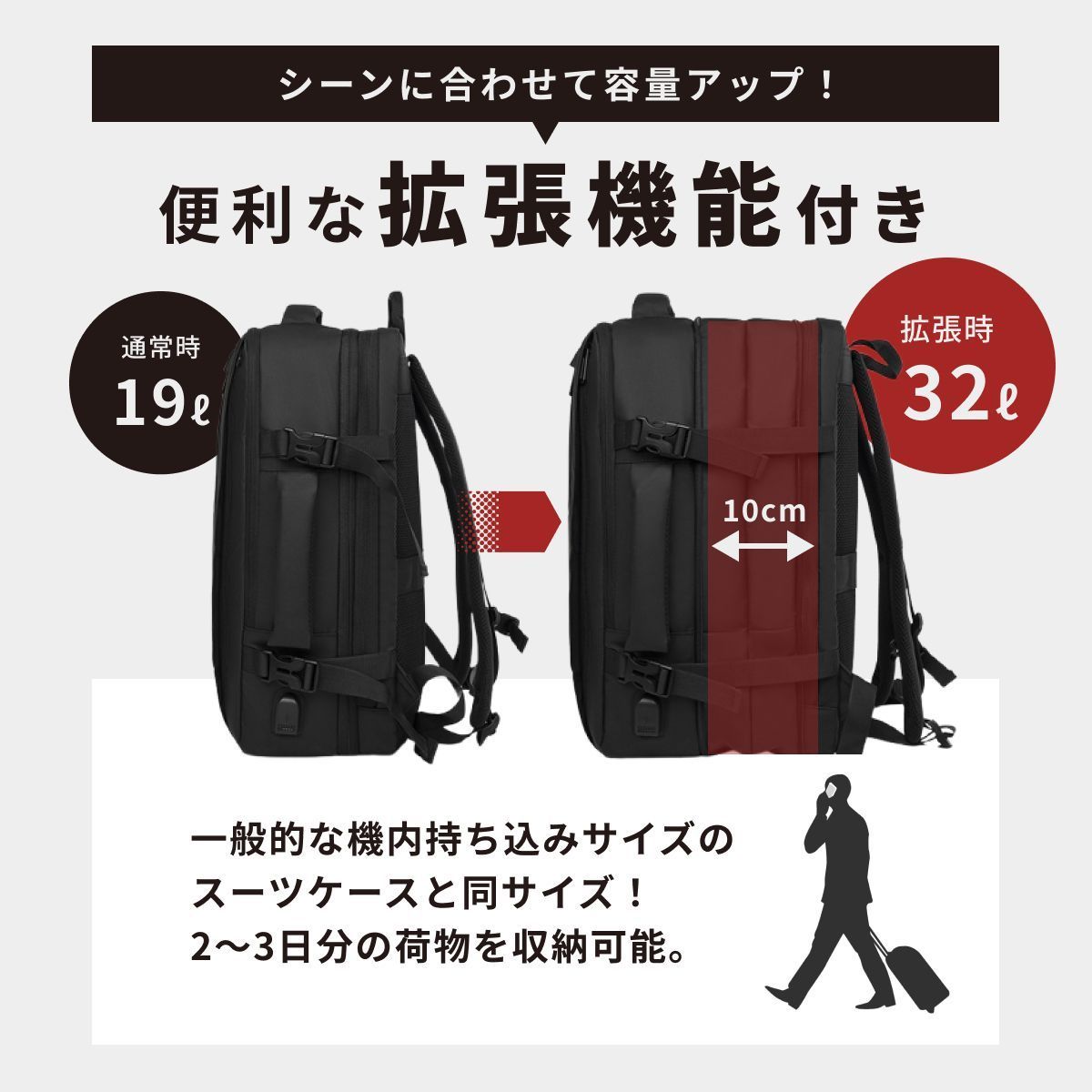 リュック ビジネスリュック メンズ バックパック リュックサック 大 