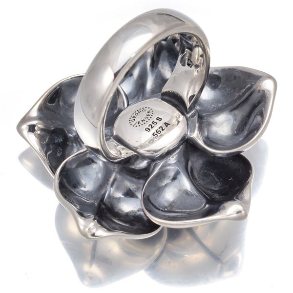 ジョージジェンセン リング ムーンストーン 562A フラワー 11号