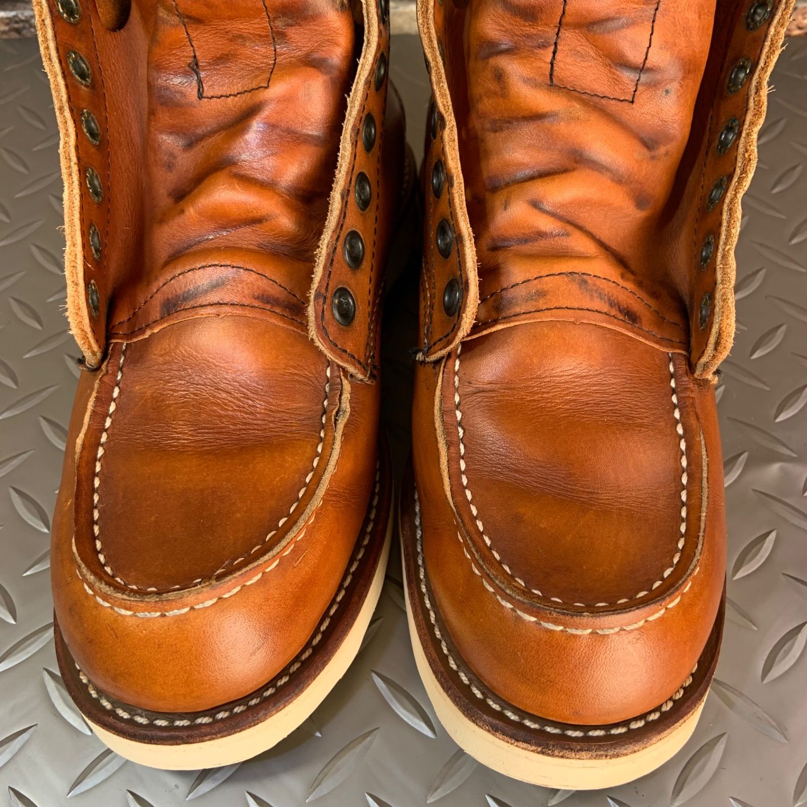  REDWING 875 モックトゥワークブーツ 2006年製 US 5.5 D JP 23.5㎝ レッドウイング アメリカ製 25 L 8-875 ワークブーツ ブーツ 革靴