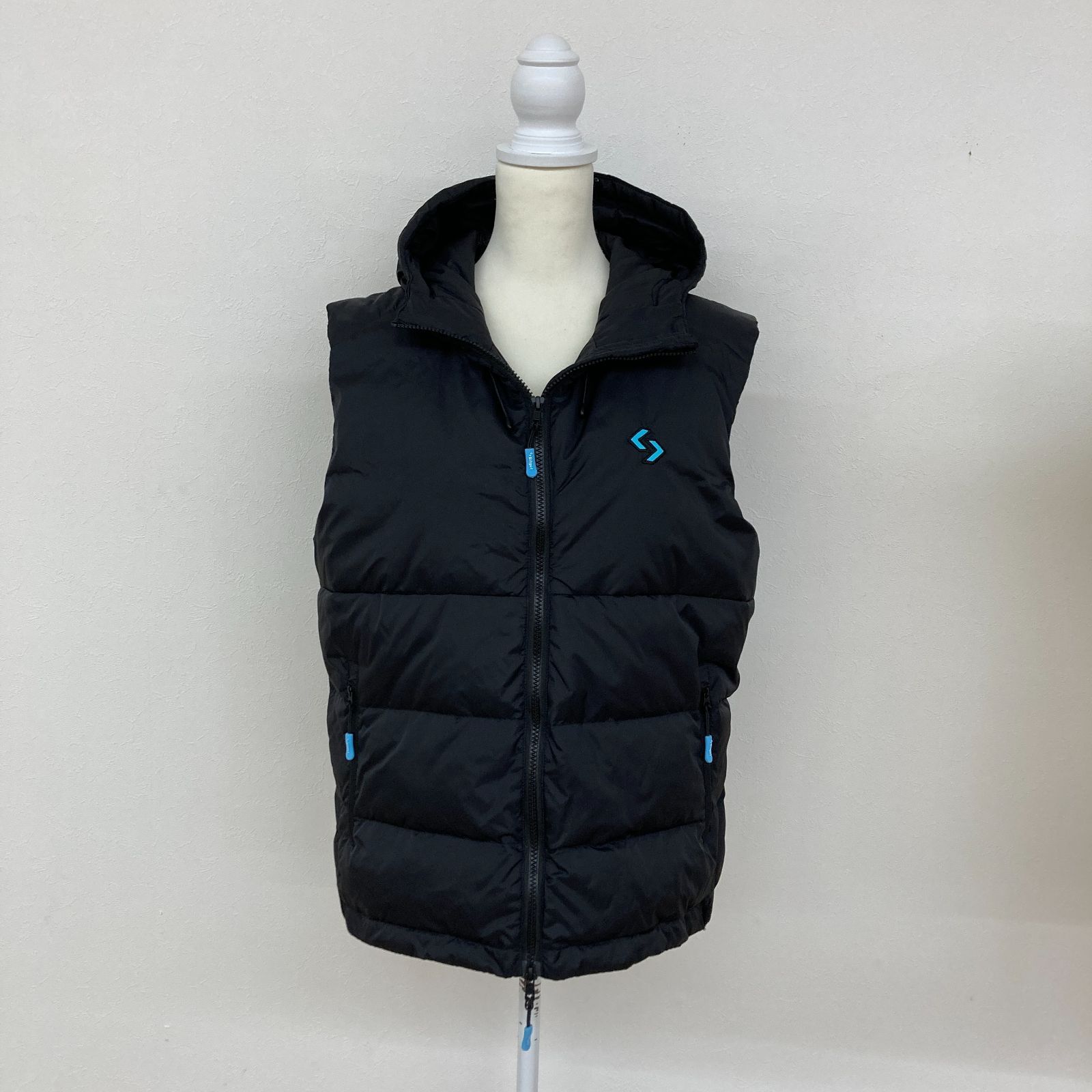 Bitget ブラック ダウンベスト キルティングベスト L HMR 098-20