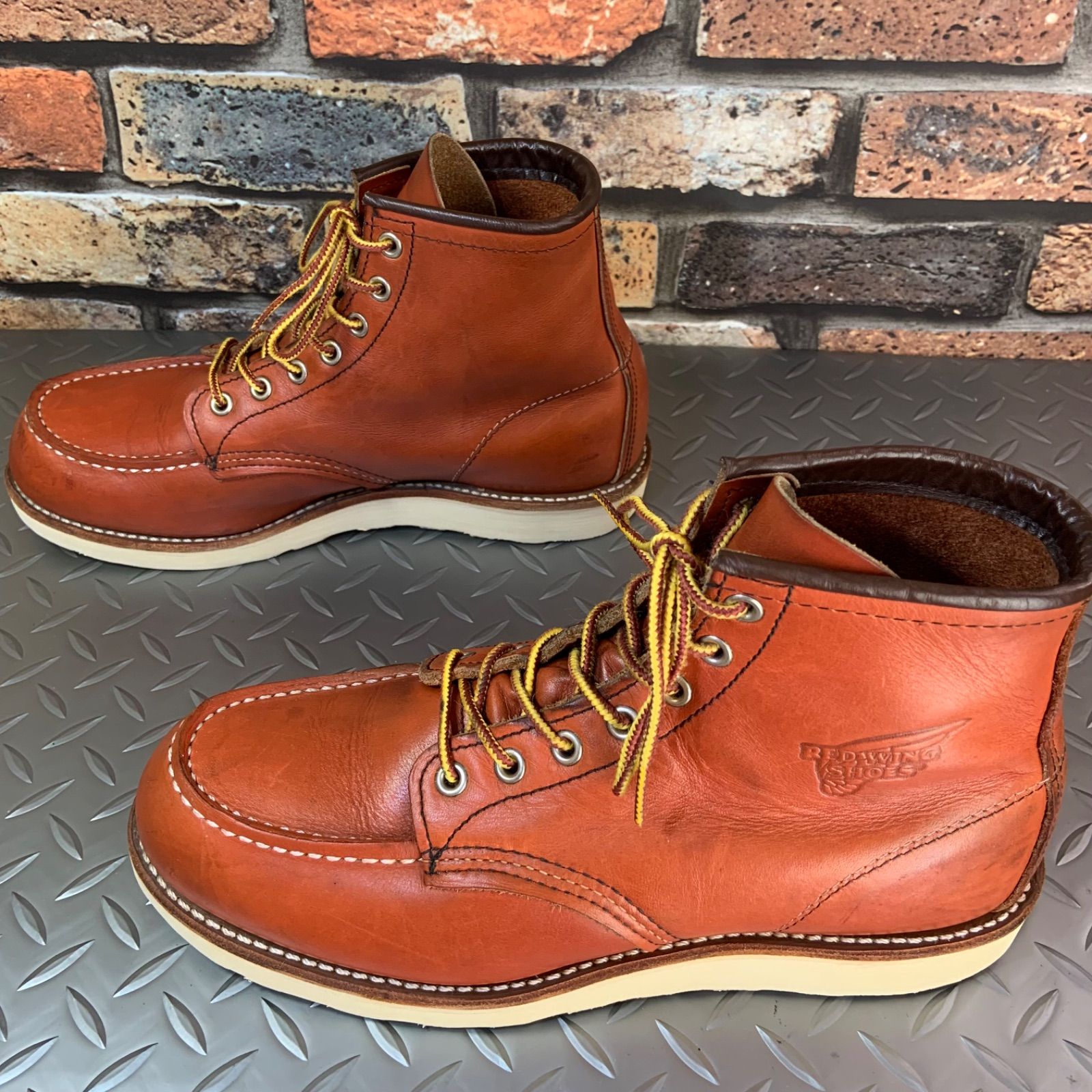  REDWING 8875 モックトゥワークブーツ 2011年製 US 8 E JP 26㎝ レッドウイング アメリカ製 25 L 9-8875 ワークブーツ ブーツ 革靴