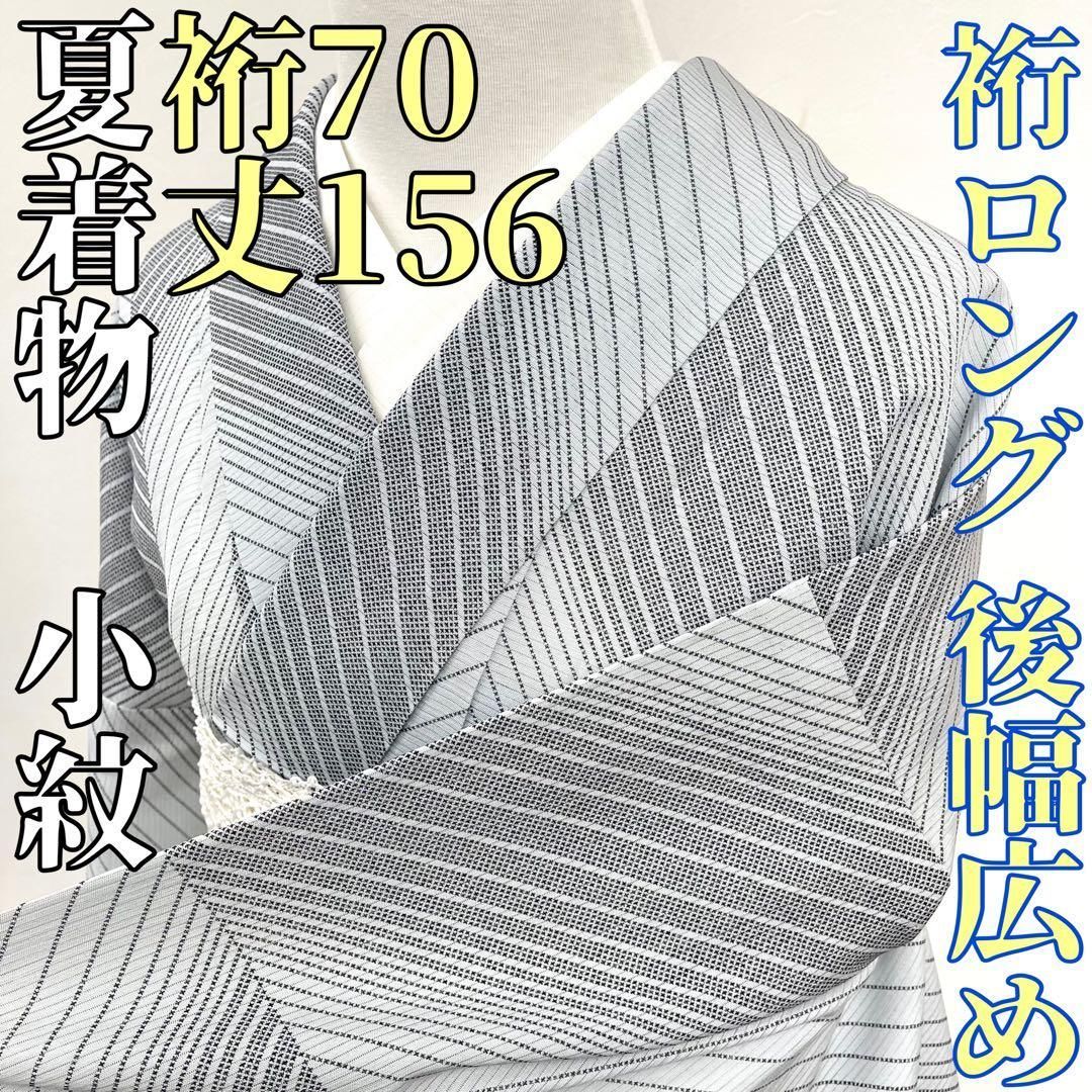 着物と帯 時流 SK 25698 s 正絹 夏着物 小紋 裄ロング 後幅広め 絽