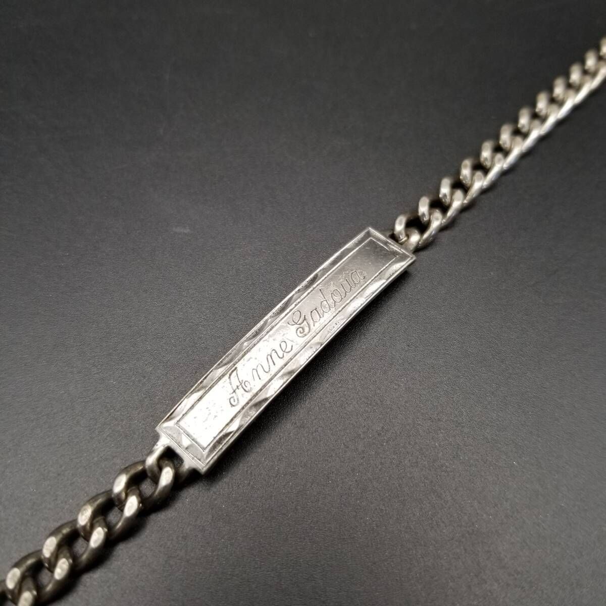 ヴィンテージブレスレット！希少ゲートリンク型。 希少】TIFFANY ティファニー ゲート リンク ID ブレスレット VINTAGE