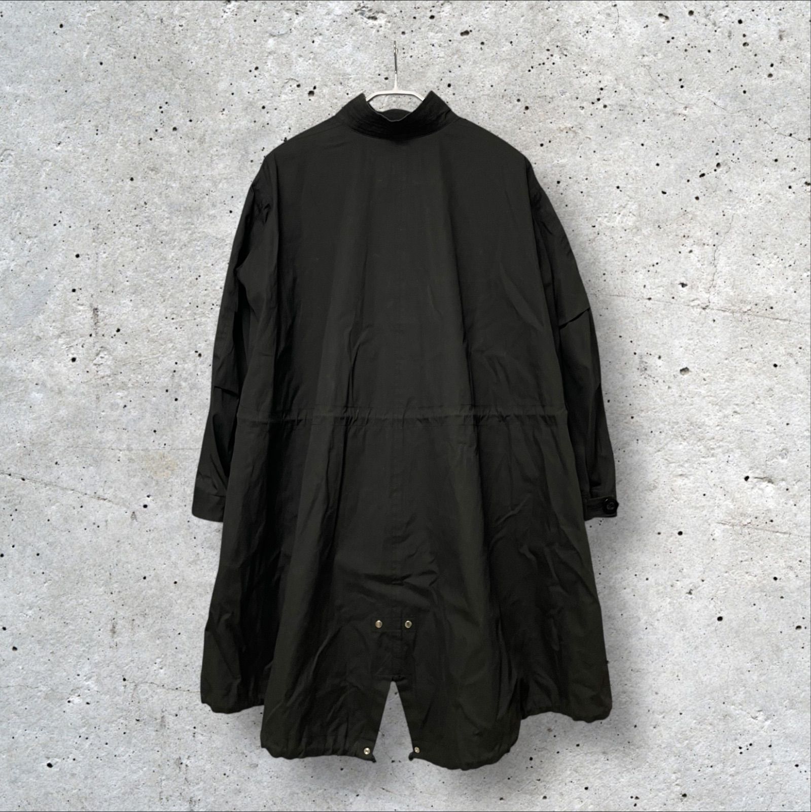 定価:101200円 Sacai Cotton Nylon Owford Coat SCW-004 ブラック 2