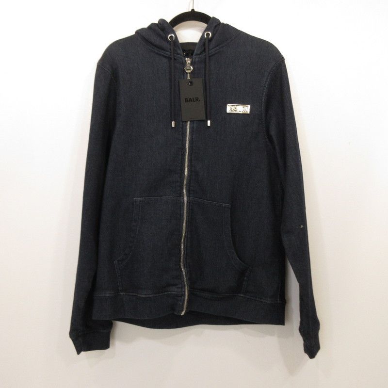 BALR ボーラー パーカー D 10 Straight Denim Zip Through Hoodie B 1261 1052 ネイビー サイズ L 102