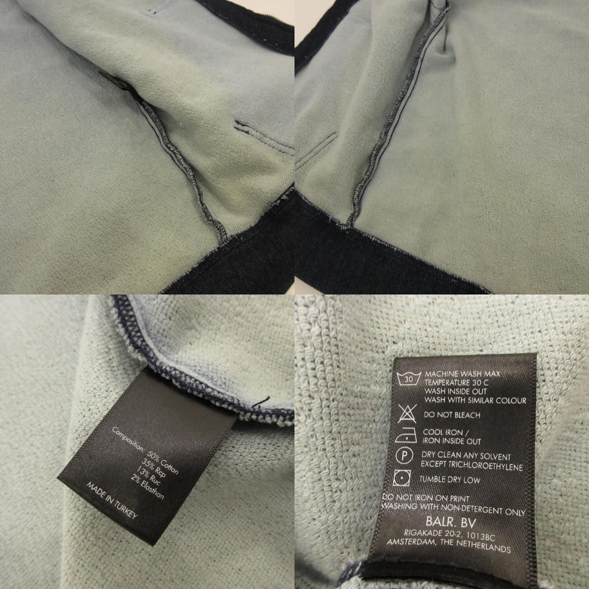  BALR ボーラー パーカー D 10 Straight Denim Zip Through Hoodie B 1261 1052 ネイビー サイズ L 102 その他 メンズ