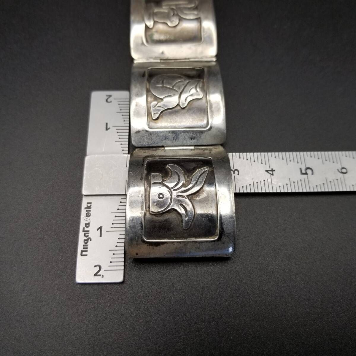 メキシコ 925 シルバー 農村風景 シエスタ サボテン 彫刻 ヴィンテージ