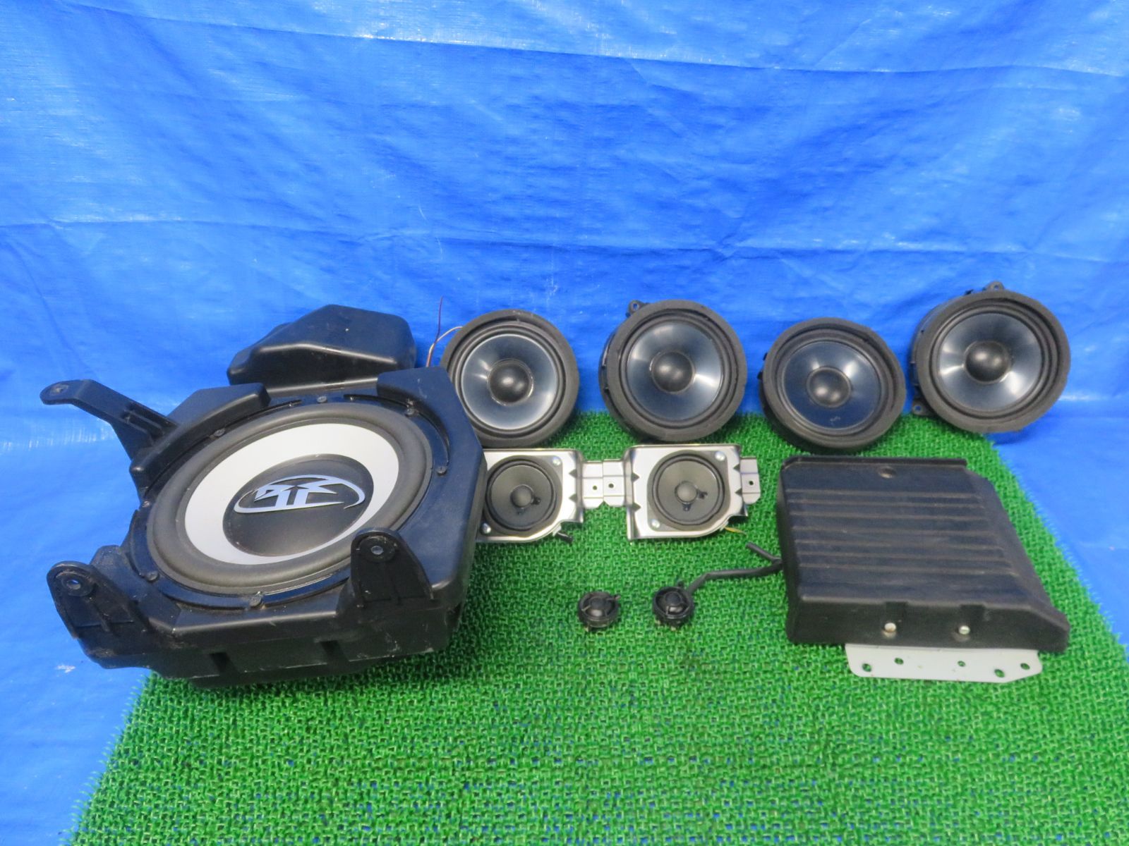 SFC 4087 音出しOK 三菱 デリカ D 5 CV 4 W スピーカー ツイーター ウーハー アンプ セット