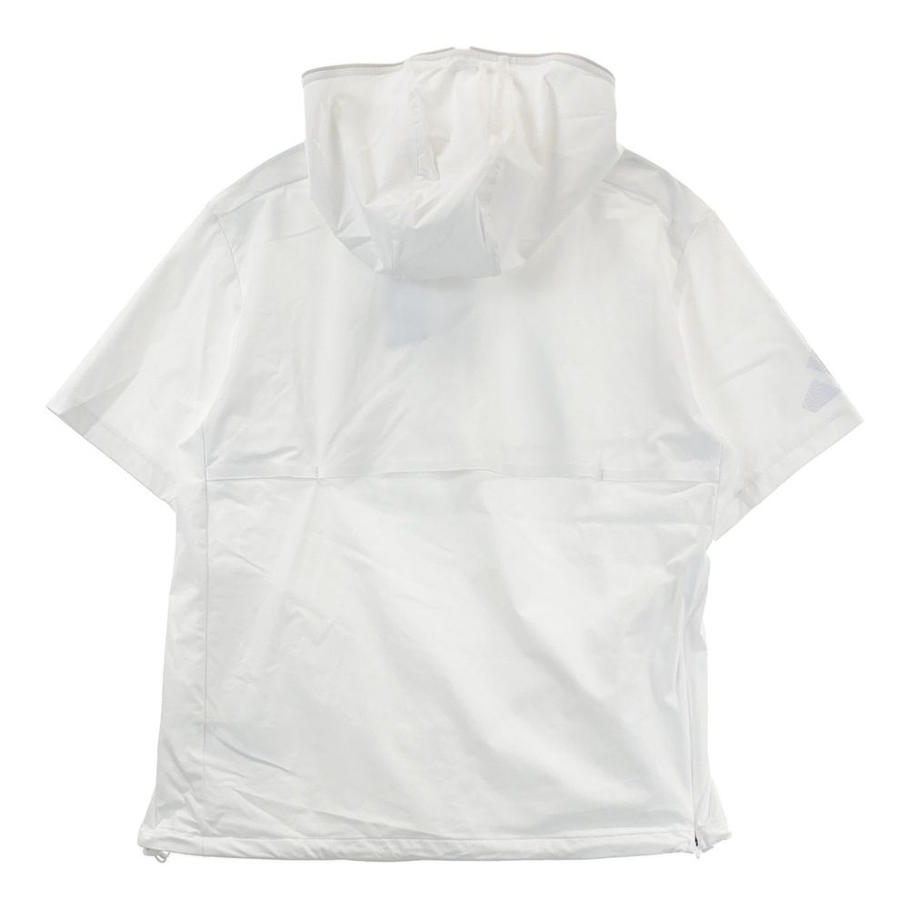 サイズ M ADIDAS GOLF アディダスゴルフ モデル ナイロンブルゾン フーディー ホワイト系 ゴルフウェア レディース ストスト