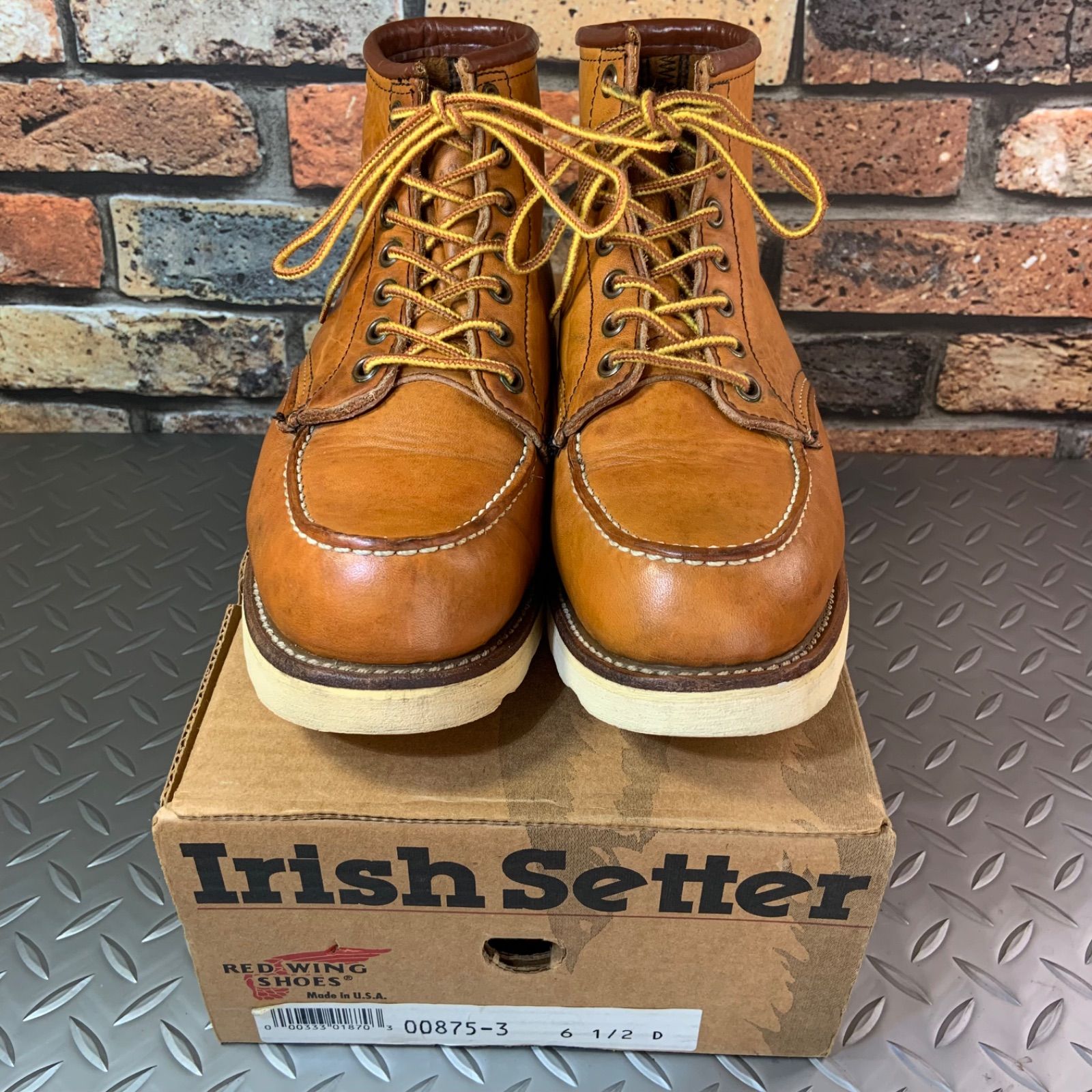 Red wing 犬刻印　875 アイリッシュセッター 25cm 希少品】レッドウィングアイリッシュセッター犬刻印「875」