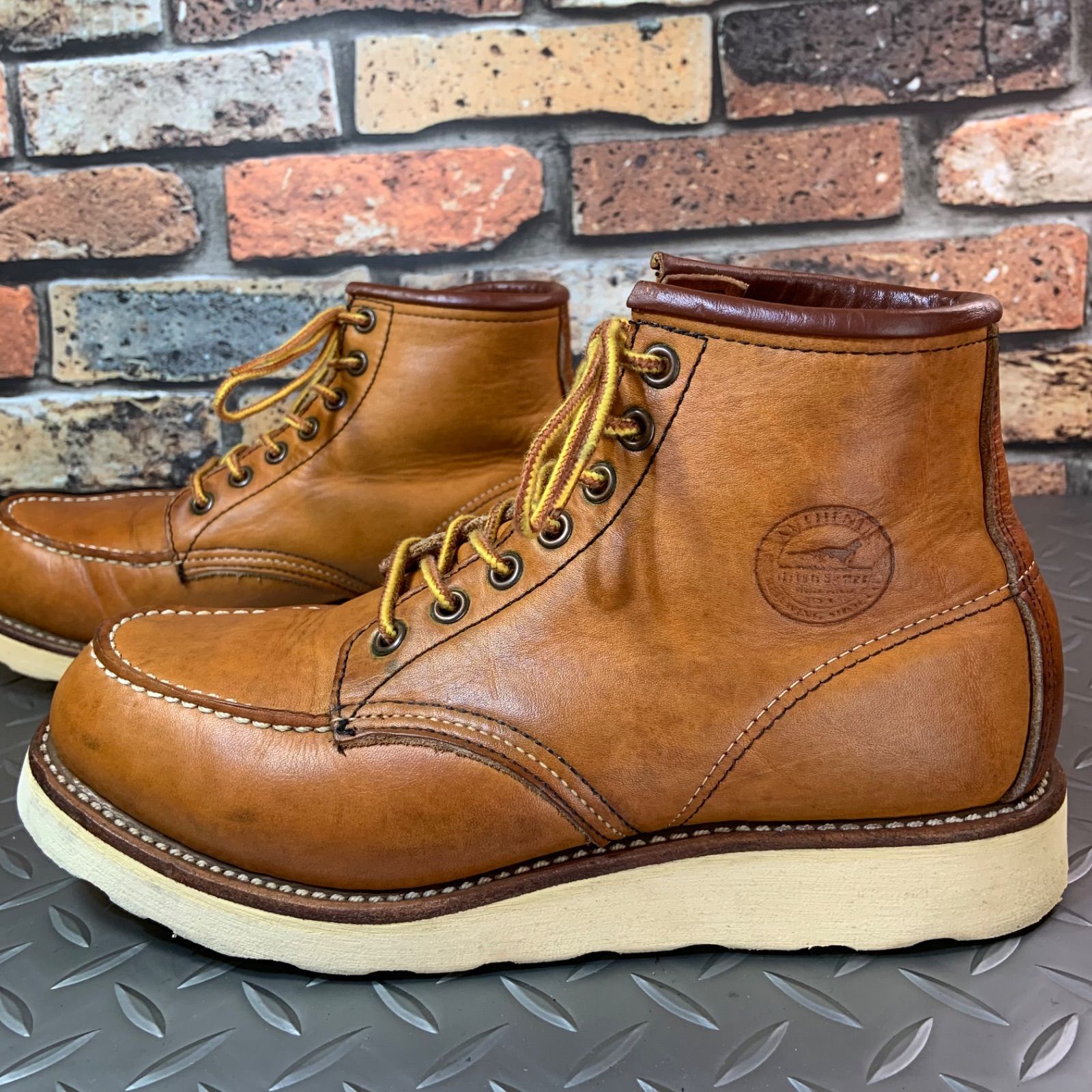  REDWING 875 アイリッシュセッター 犬刻印 1997年製 US 6 5 D JP 24 5㎝ VINTAGE レッドウイング アメリカ製 25 L ワークブーツ ブーツ 革靴