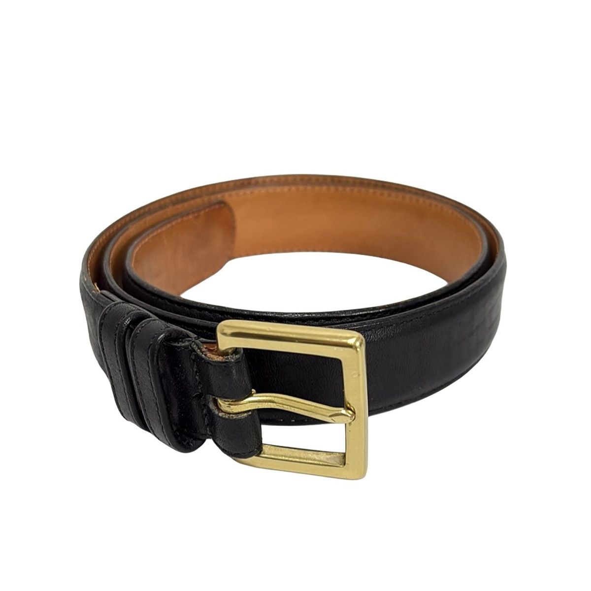 COACH コーチ ベルト 80 32 7600 黒 レザー