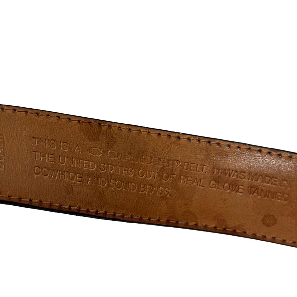  COACH コーチ ベルト 80 32 - 7600 黒 レザー ベルト 小物