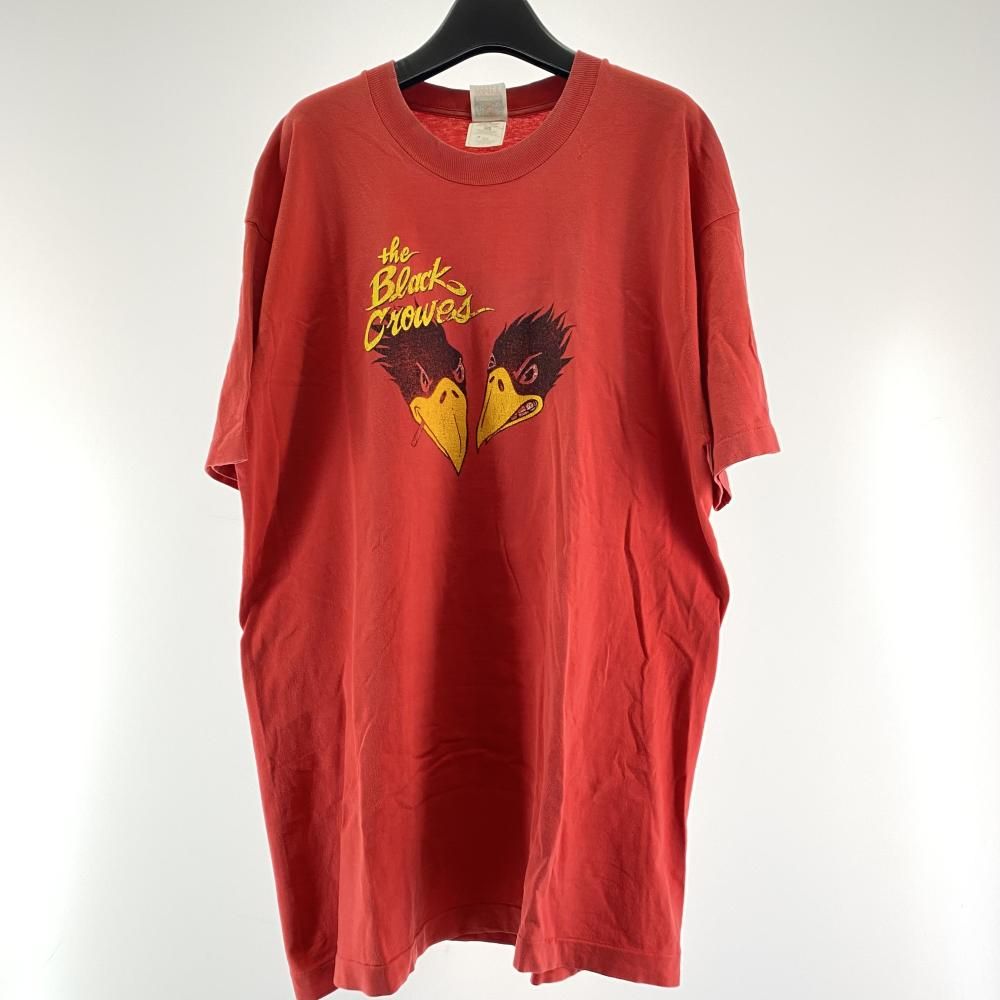 90 s The Black Craws プリントTee サイズXL レッド FRUIT OF LOOMボディ 17