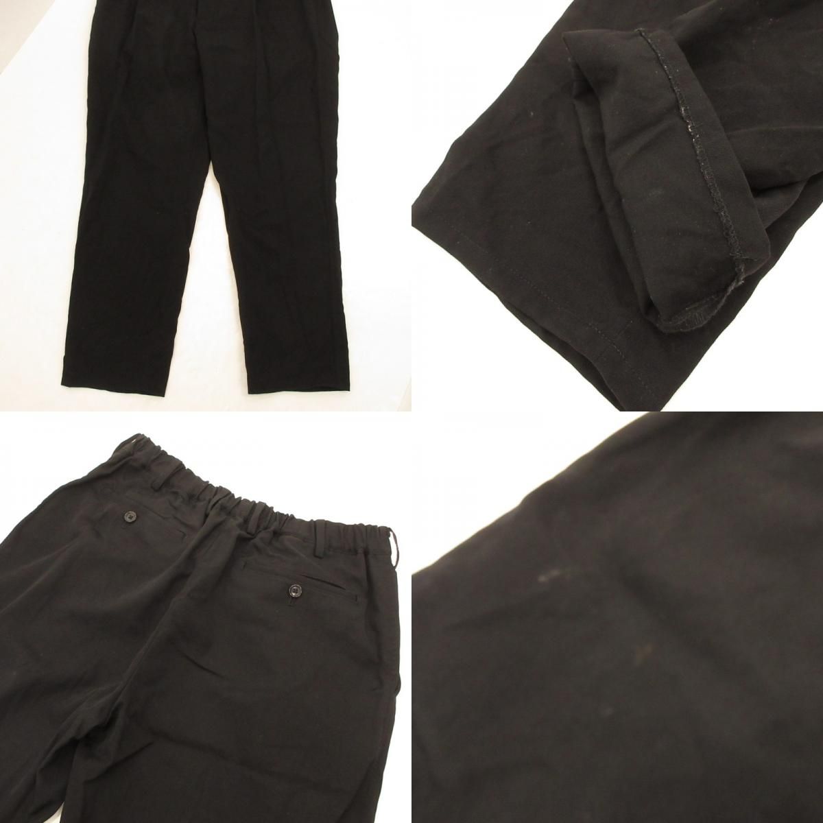 【姫路東店】 中古 Graphpaper | グラフペーパー その他ボトムス Selvage Wool Tapered Slacks GM183-40091B ブラック サイズ：1 【107】 姫路東店】 中古 Graphpaper | グラフペーパー その他ボトムス Selvage