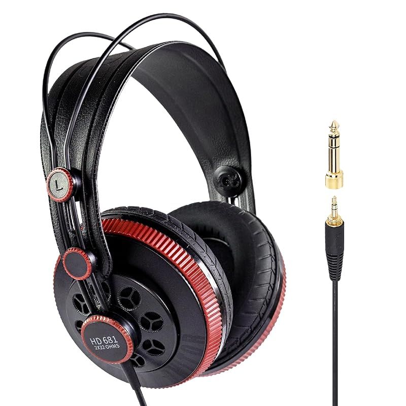 彡Superlux セミ オープン型 プロフェッショナルモニターヘッドフォン ブラック HD 681 AIR Edition 1