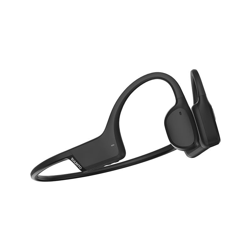 彡スント SUUNTO 骨伝導イヤホン SONIC BLACK オープンイヤー テクノロジー 軽量 IP 55 防水 ロングバッテリー アウトドア ランニング 0